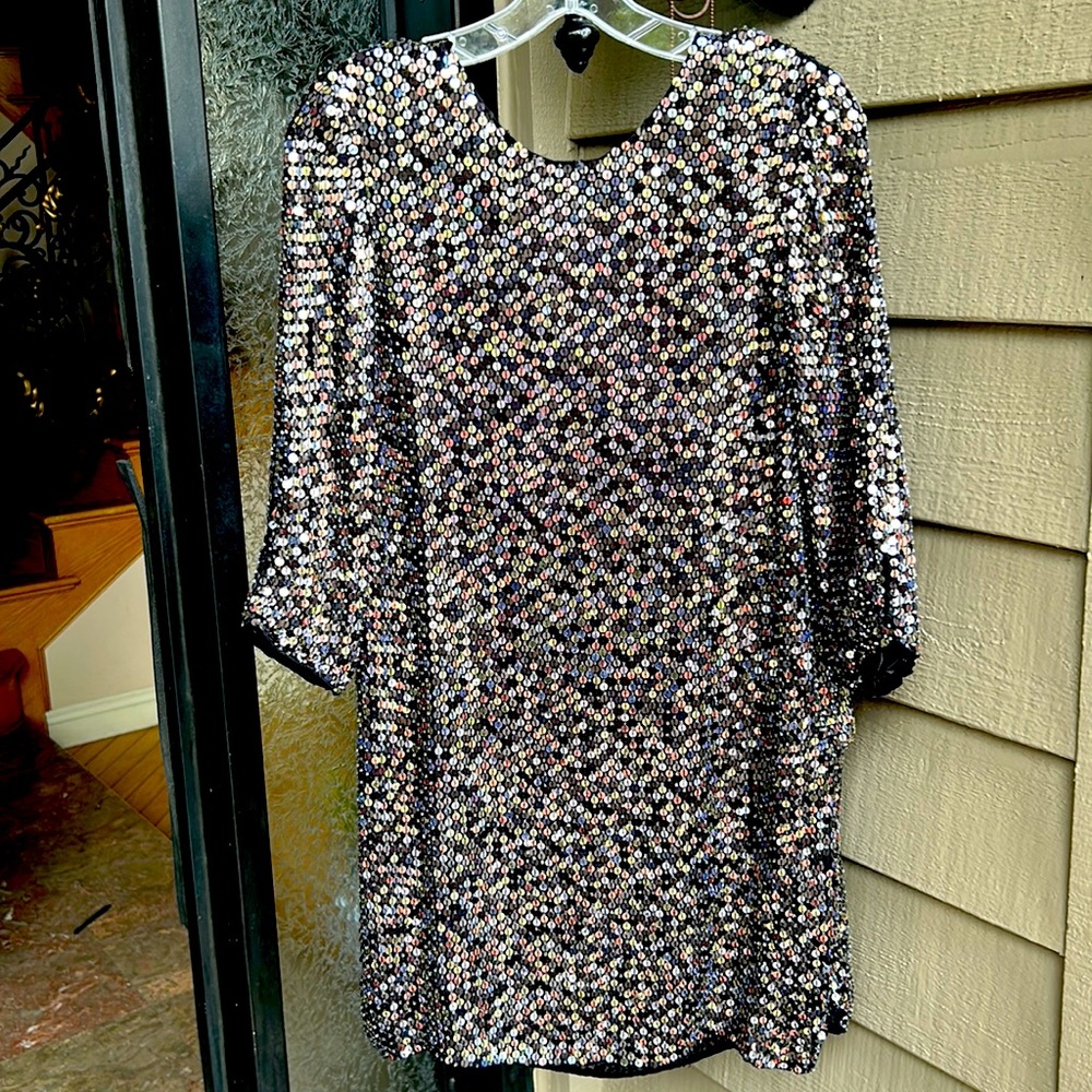 Size S Parker mini dress wth sequins